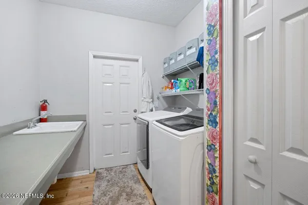 a room with storage and utility