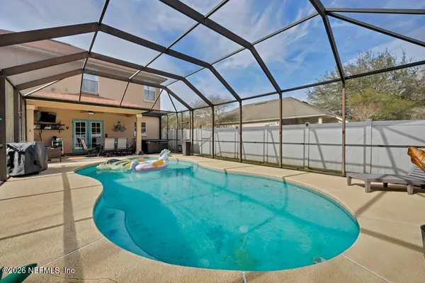 a backyard of a house