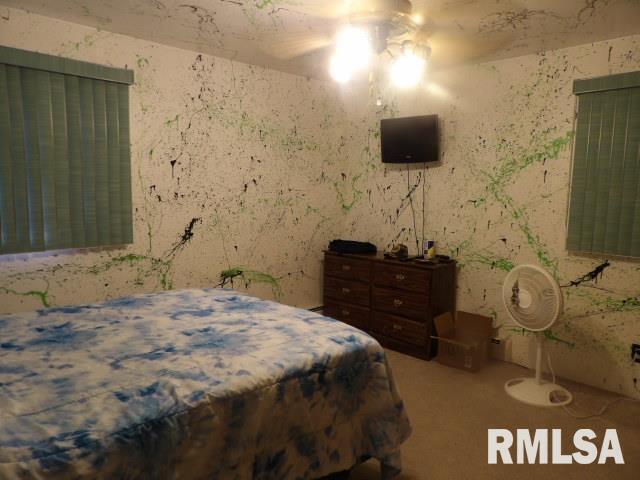 736 North Mill Street Carrier Mills, IL 62917 - Photo 19 of 35 a bedroom with a bed and a flat tv screen on the dresser