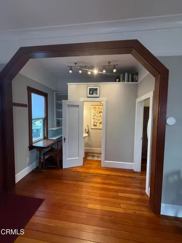 a view of front door