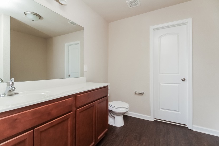 2332 Bee Hive Drive Columbia, TN 38401 - Photo 9 of 18 a bathroom with a sink a toilet and a mirror