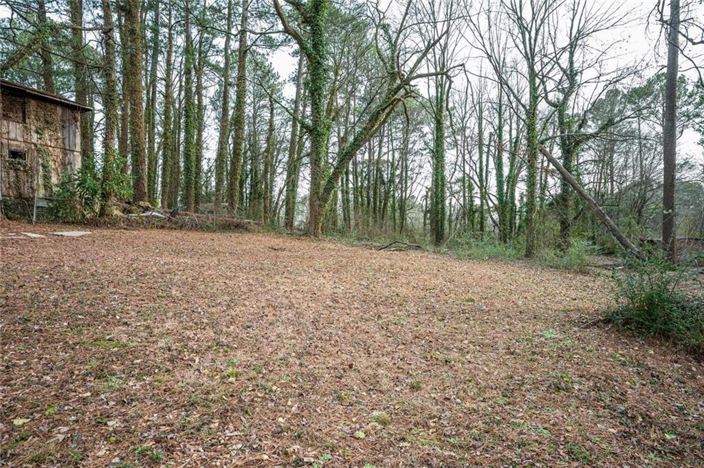 3154 Oakcliff Road Northwest Atlanta, GA 30311 - Photo 40 of 41 a backyard of a house with lots of green space