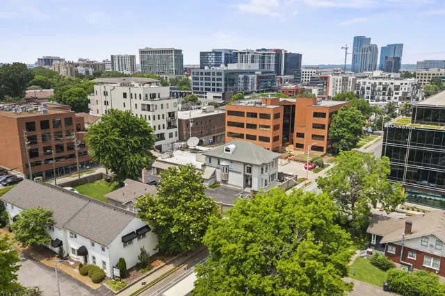 an aerial view of city