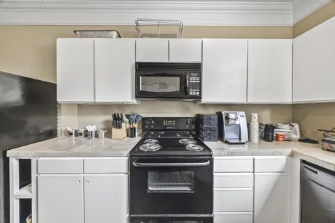 an aerial view of multiple houses