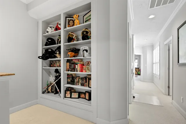 a view of store room with shelves