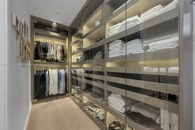 a view of a storage room