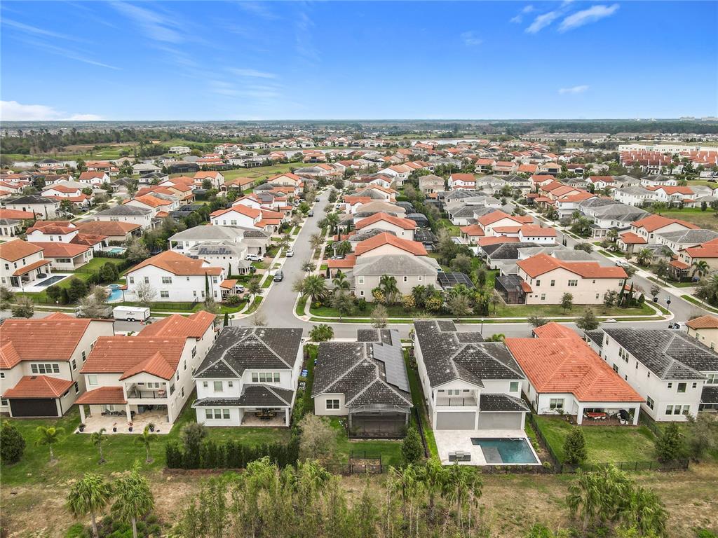 8325 Topsail Place Winter Garden, FL 34787 - Photo 56 of 74 an aerial view of residential houses with outdoor space and street view