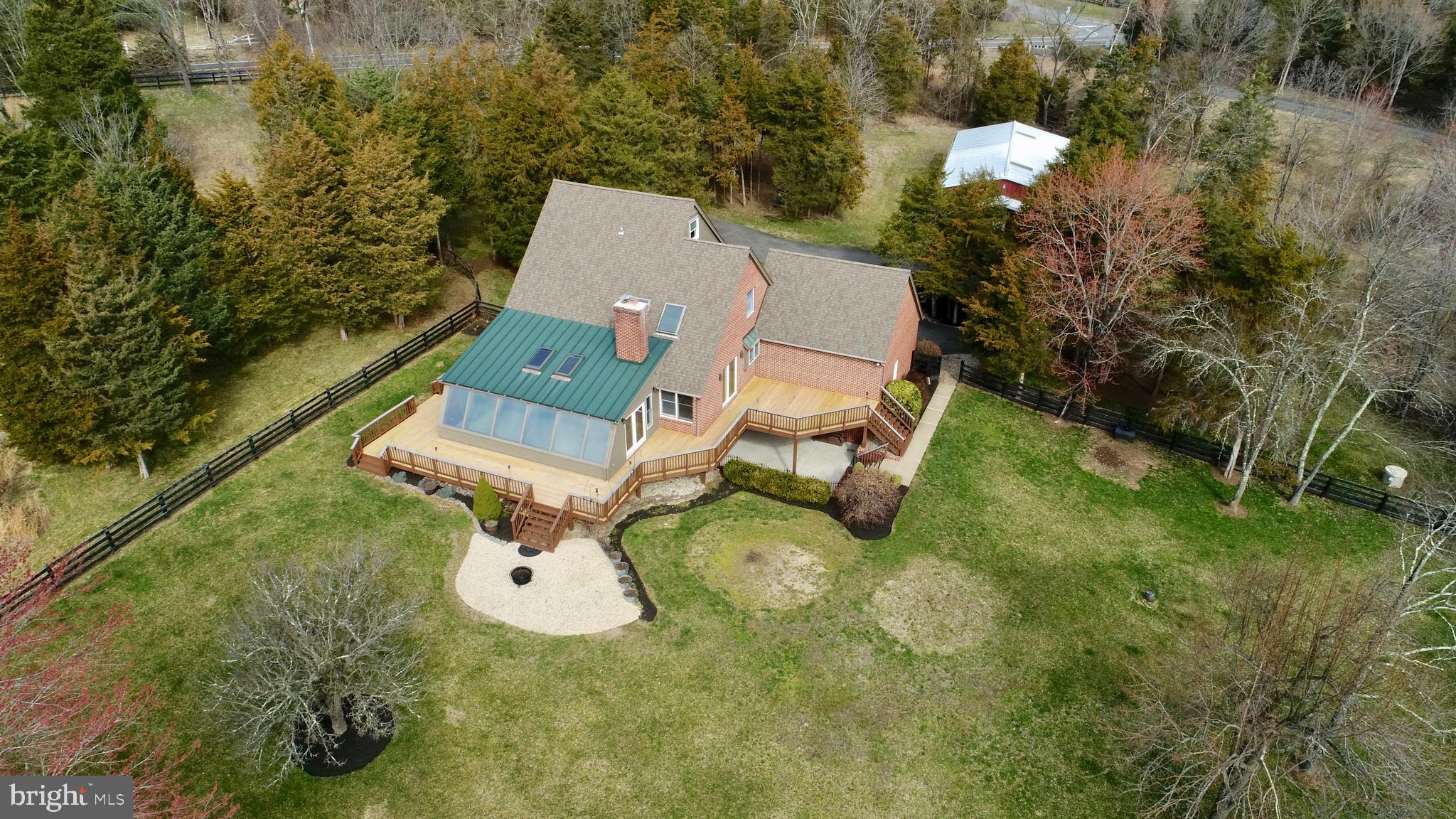 19990 Gleedsville Road Leesburg, VA 20175 - Photo 41 of 53 Aerial view of the spectacular park-like setting.