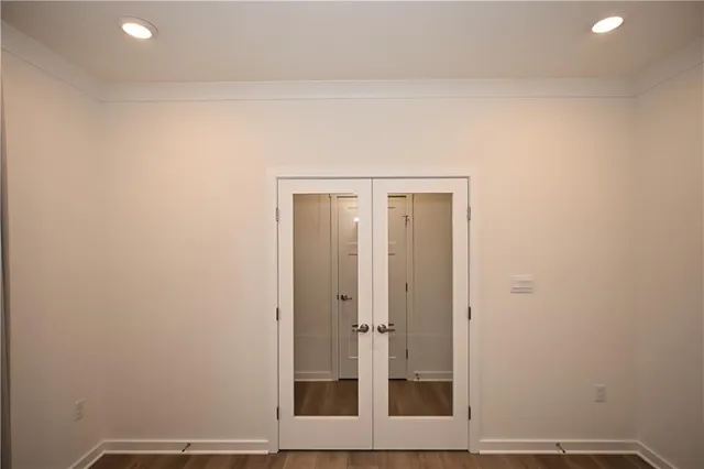 a view of an empty room