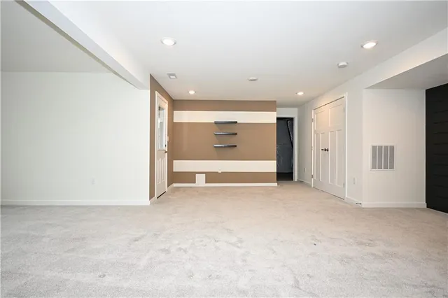 a view of an empty room