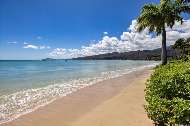 a view of a lake from a yard
