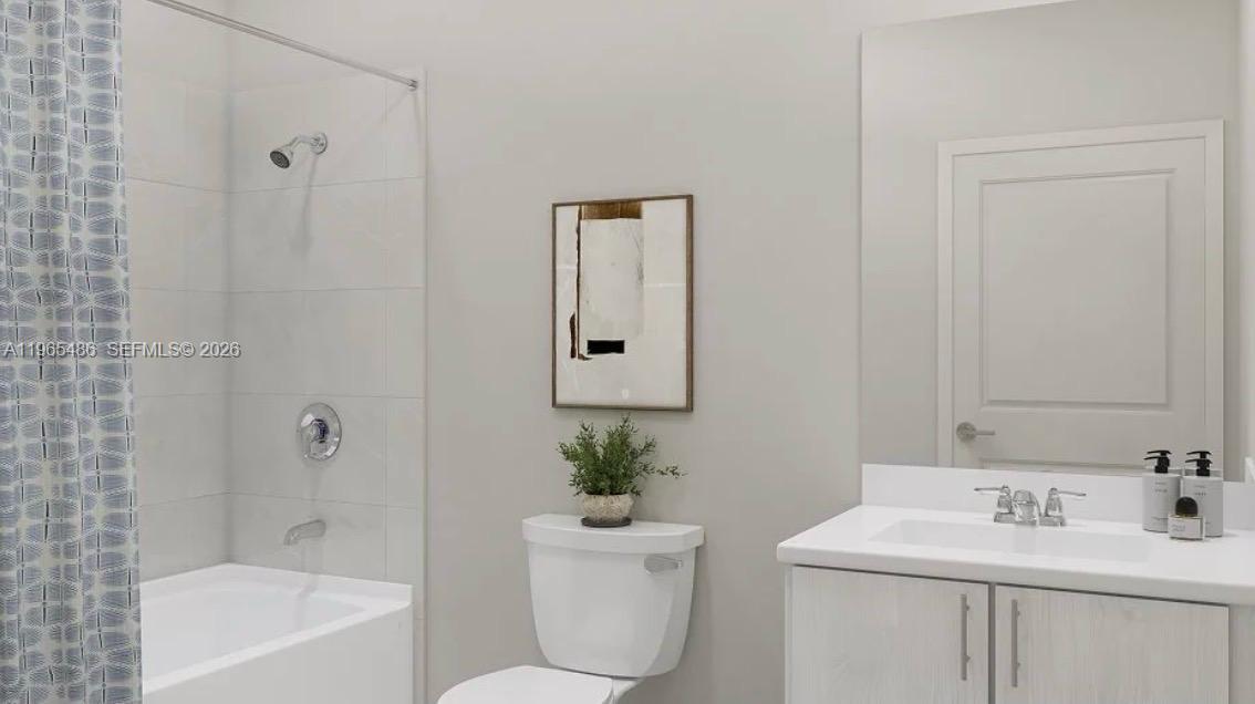 12470 Southwest 248th Street, Unit 1 Homestead, FL 33032 - Photo 21 of 35 a bathroom with a sink a toilet and shower