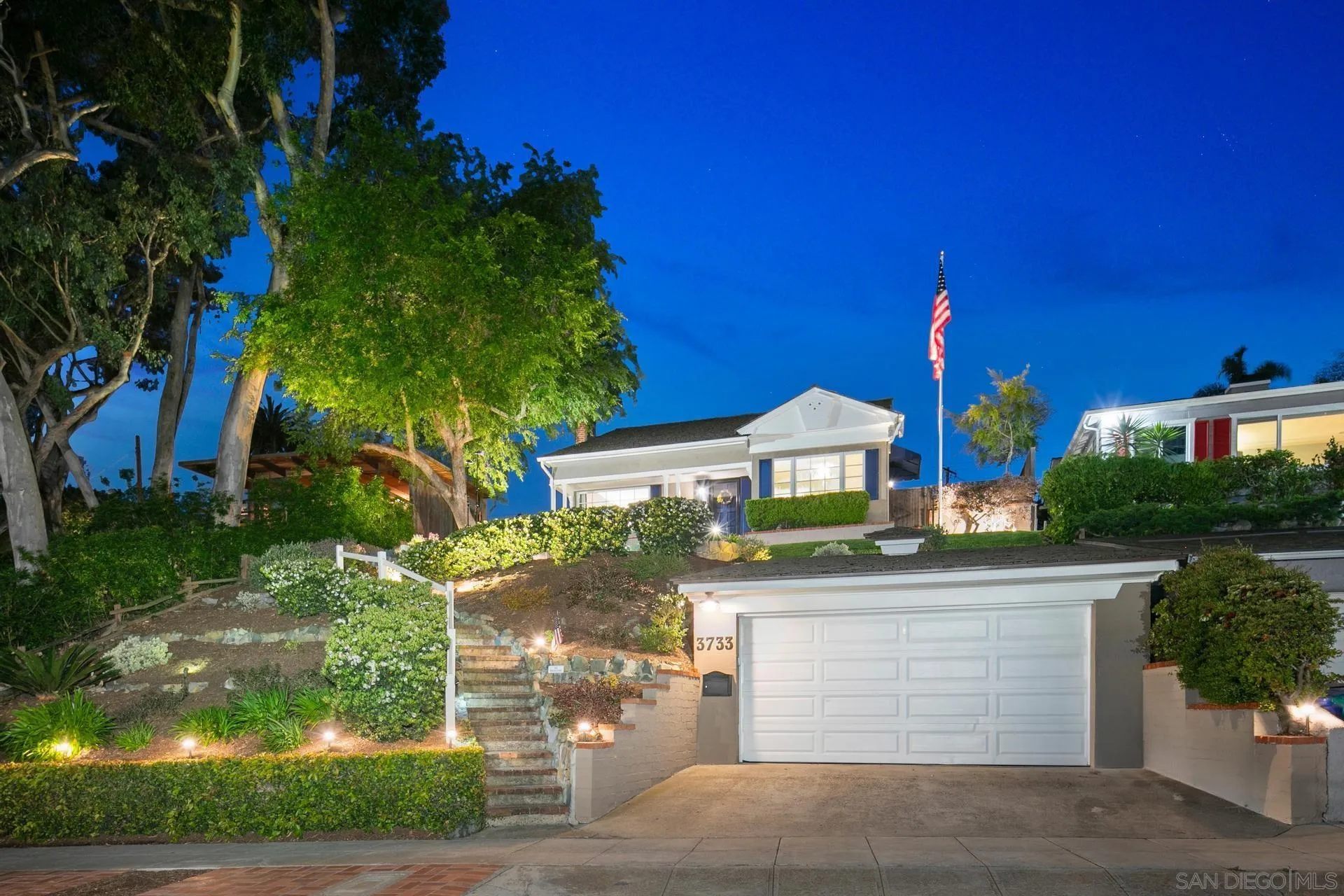 3733 La Cresta Drive San Diego, CA 92107 - Photo 55 of 57 a front view of a house with a yard