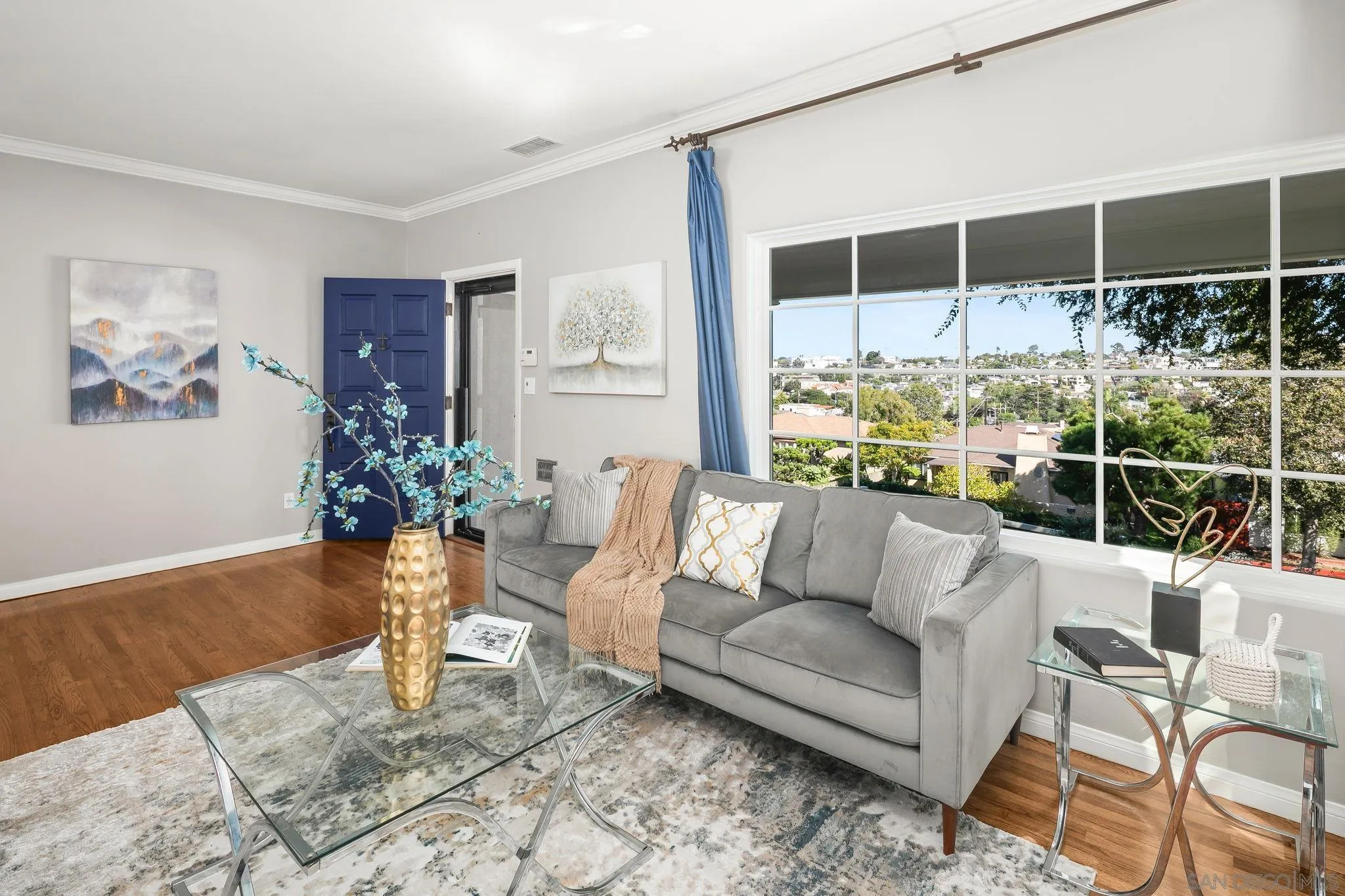 3733 La Cresta Drive San Diego, CA 92107 - Photo 7 of 57 a living room with furniture and a large window