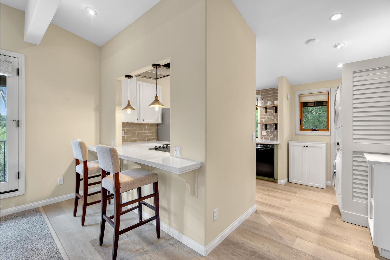 828 Foothill Lane Ojai, CA 93023 - Photo 36 of 40 a view of a dining room with furniture and wooden floor