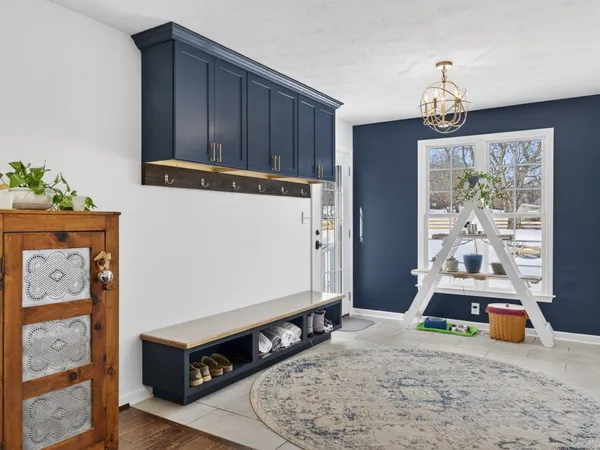 a room with storage and utility