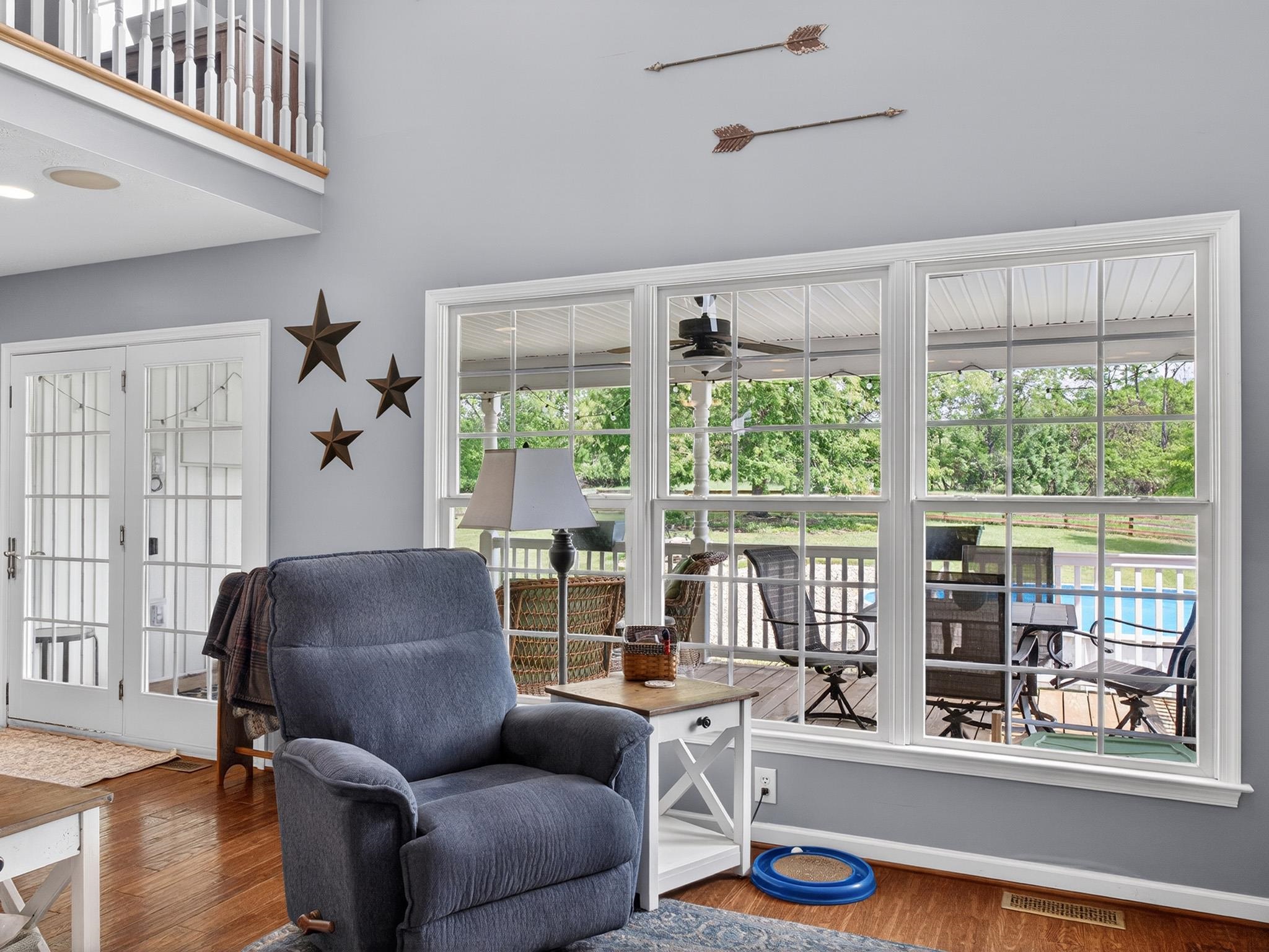 235 Howardsville Road Staunton, VA 24401 - Photo 14 of 48 a living room with furniture and a large window