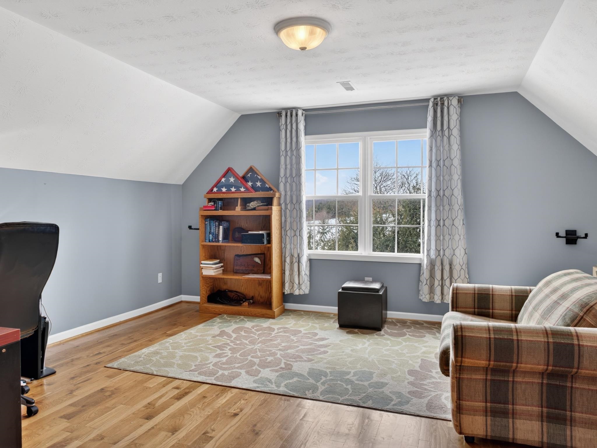 235 Howardsville Road Staunton, VA 24401 - Photo 32 of 51 a living room with furniture and a flat screen tv