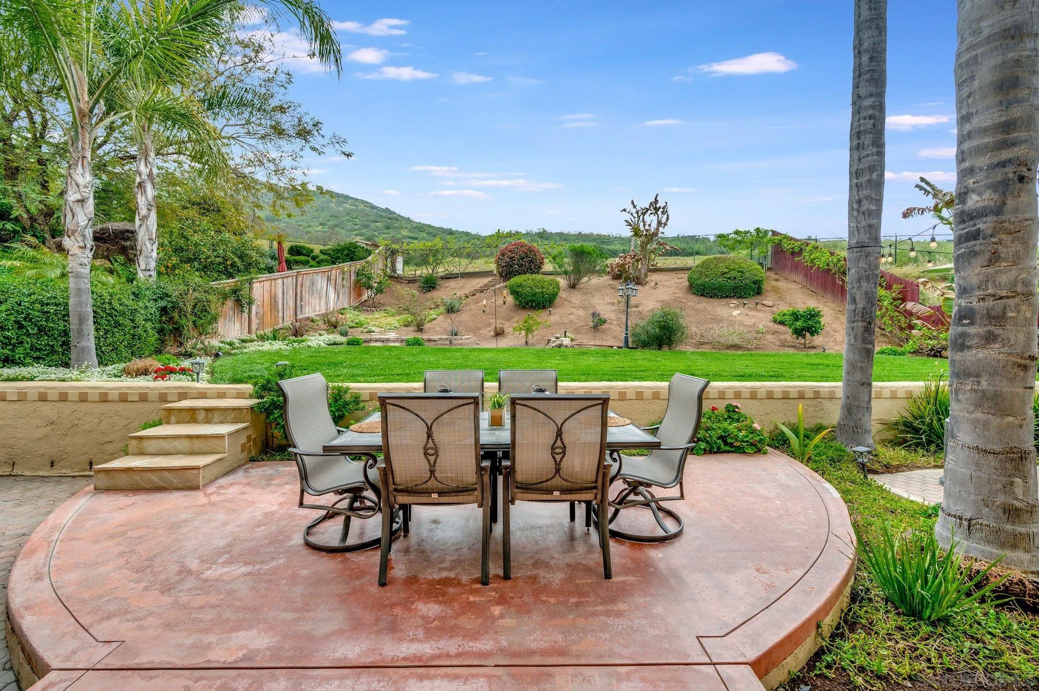 15095 Garden Road Poway, CA 92064 - Photo 36 of 55 a view of outdoor sitting area with furniture and garden