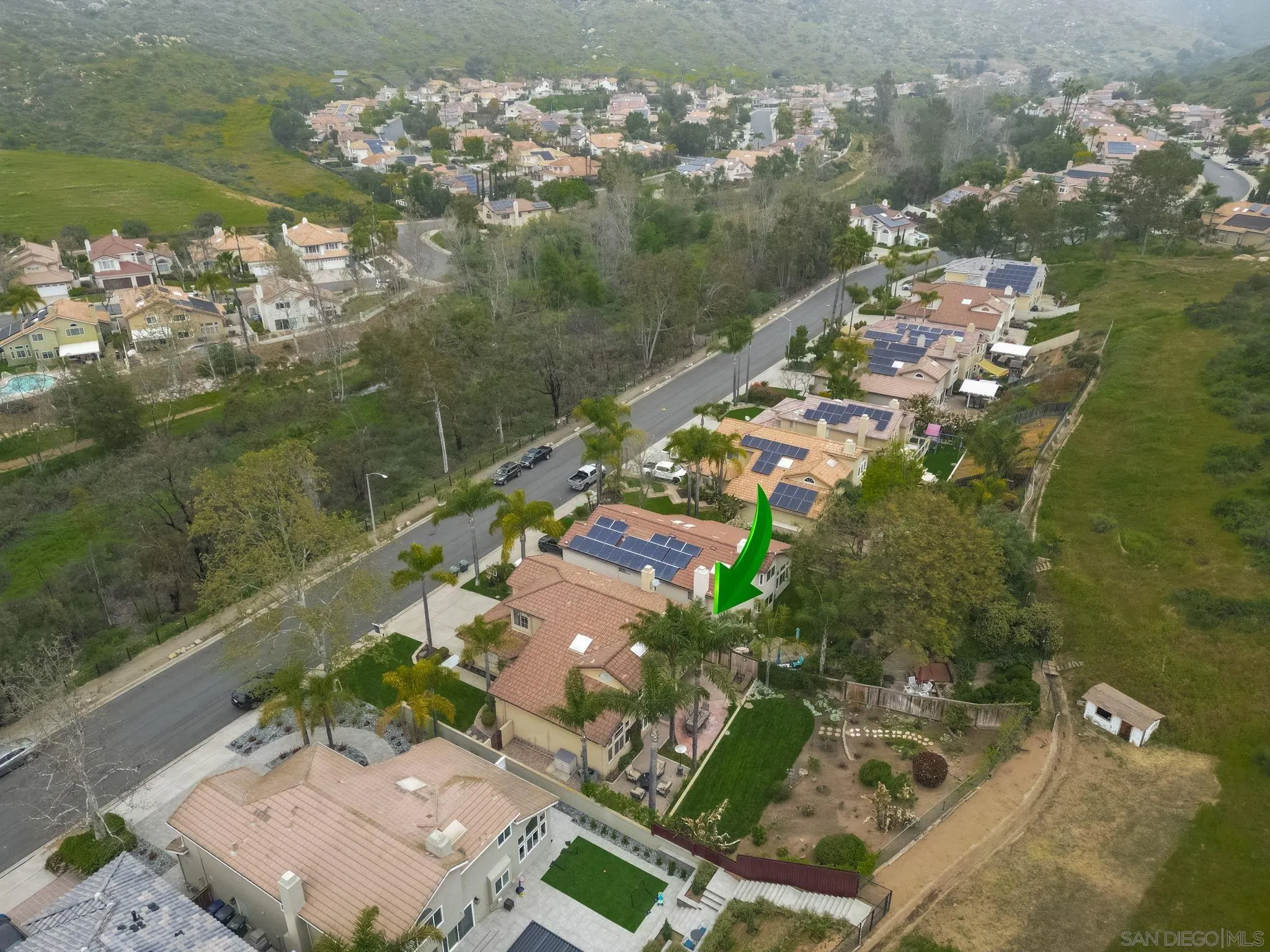 15095 Garden Road Poway, CA 92064 - Photo 46 of 55 an aerial view of a house with a lake view