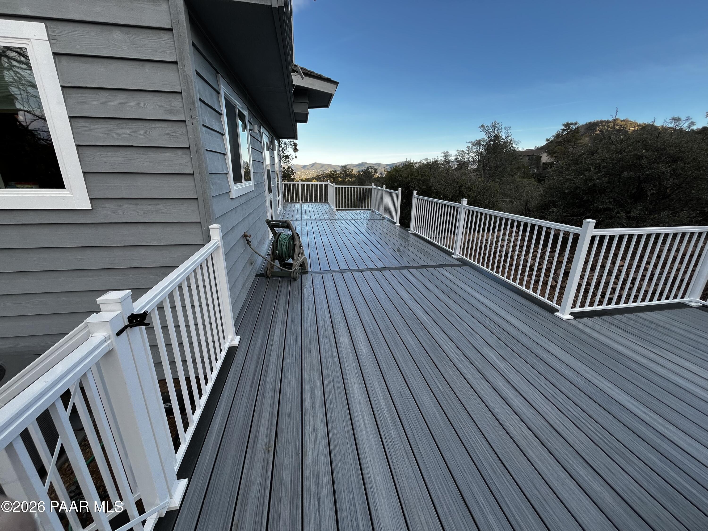 2285 Thumb Butte Road Prescott, AZ 86303 - Photo 9 of 11 Back deck with new decking