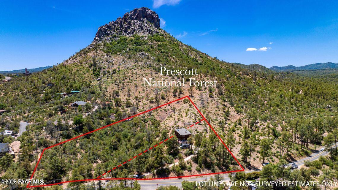 2285 Thumb Butte Road Prescott, AZ 86303 - Photo 10 of 11 National Forest Lot lines