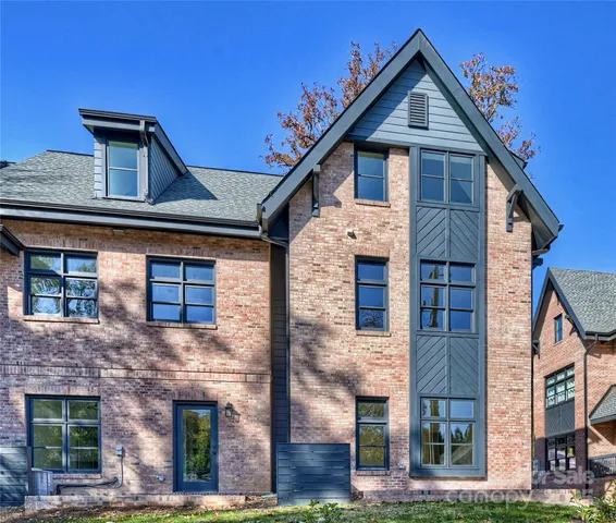 front view of a building with a street