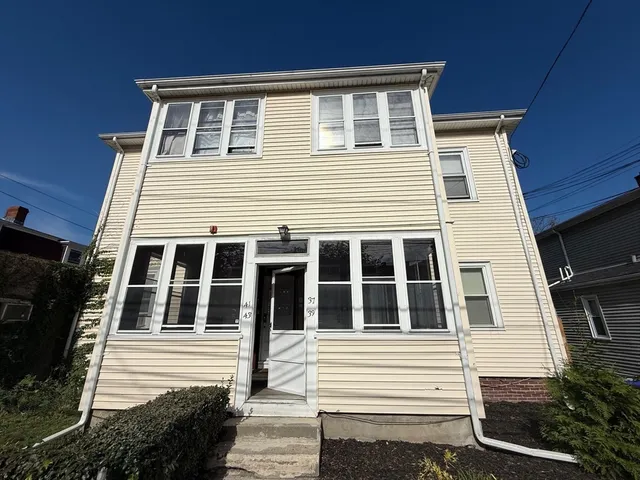 a front view of a house