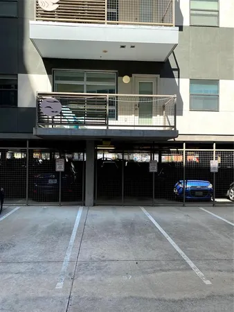 a view of a car garage