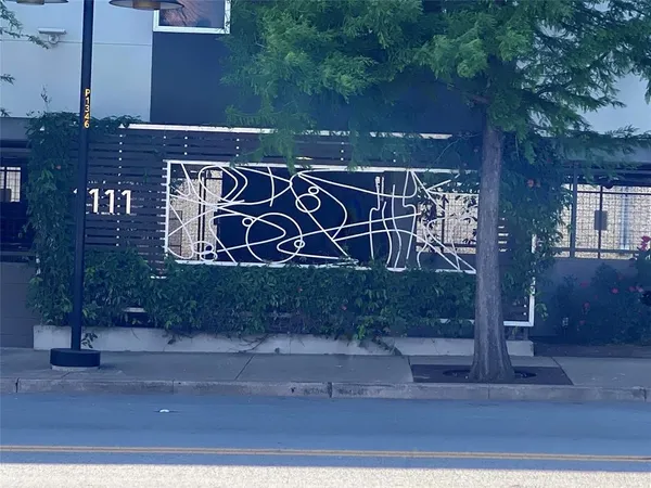 a sign on the side of a building