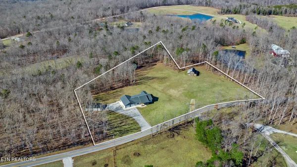 front view of a house with yard