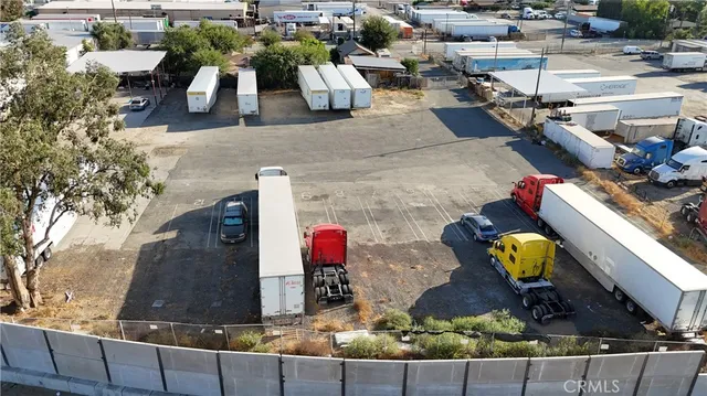 an outdoor space with seating