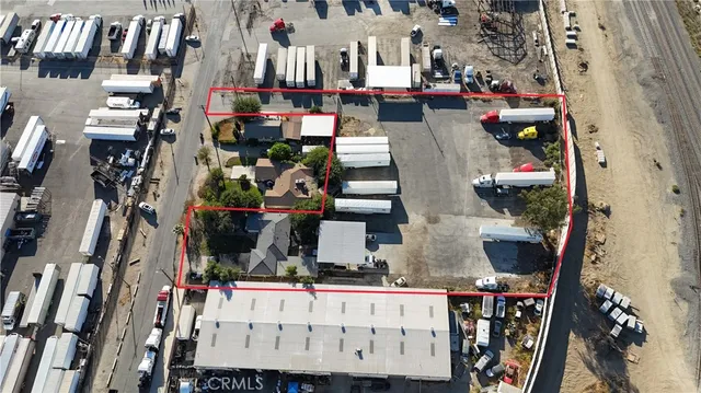 an aerial view of a city