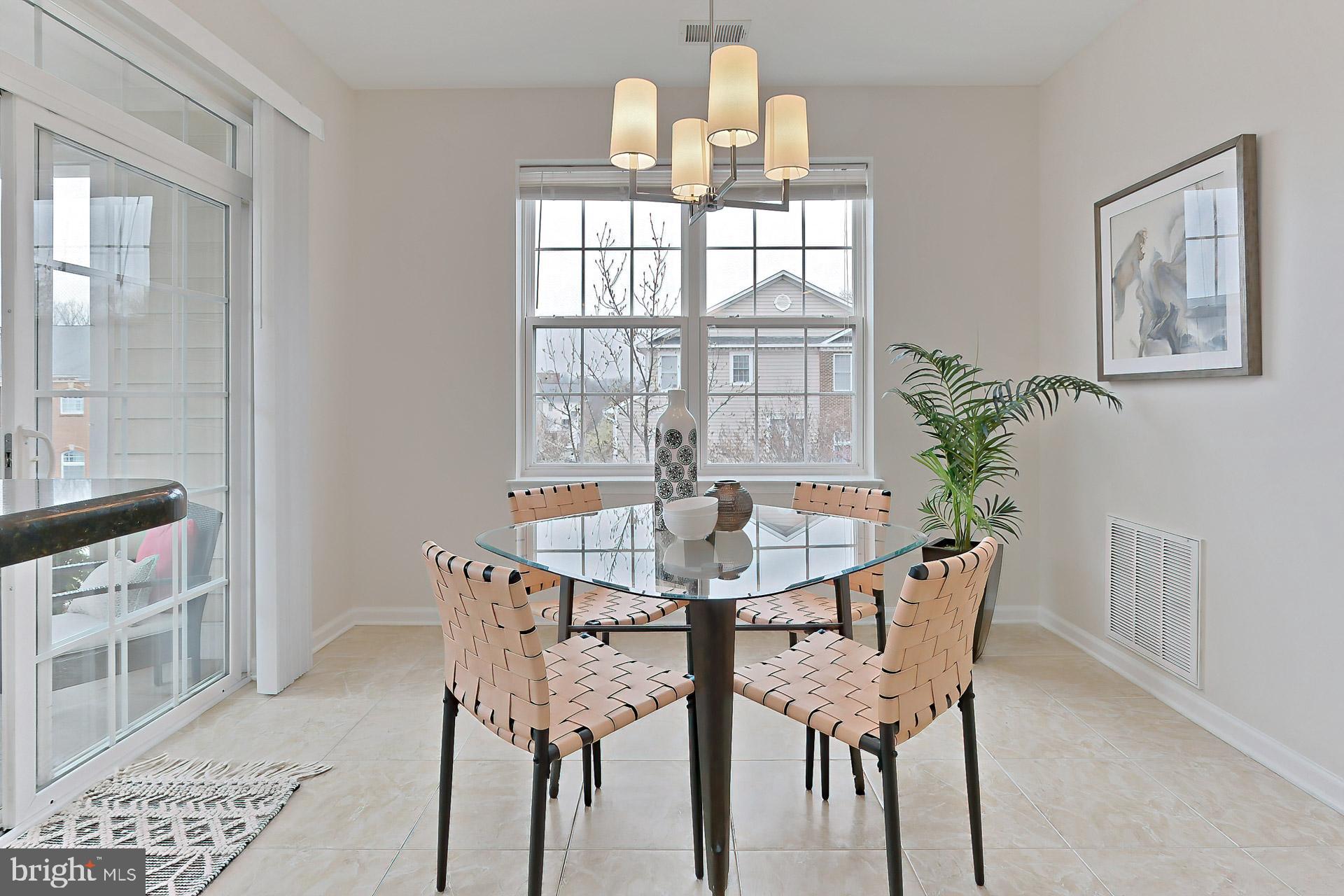 12432 Liberty Bridge Road Fairfax, VA 22033 - Photo 11 of 43 Eat In Kitchen Features New Chandelier