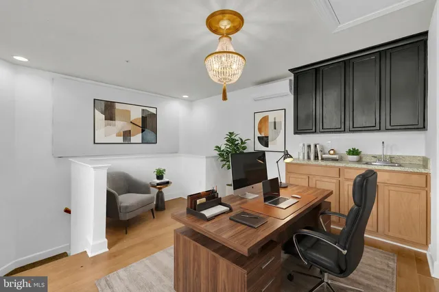 a front view of a building with street