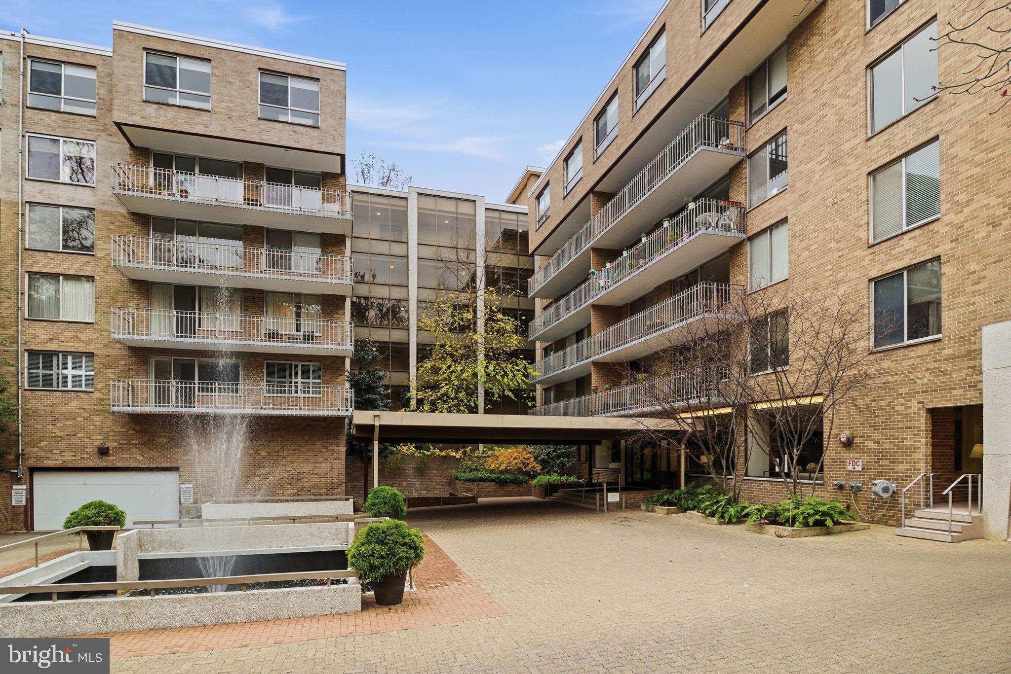 4100 Cathedral Avenue Northwest, Unit 818 Washington, DC 20016 - Photo 15 of 15 a front view of a building with glass windows