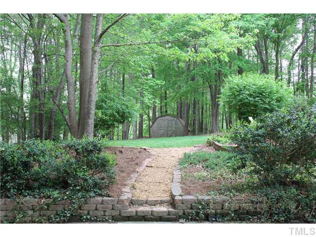 2025 Lovdal Drive Raleigh, NC 27613 - Photo 3 of 15 a view of backyard with green space