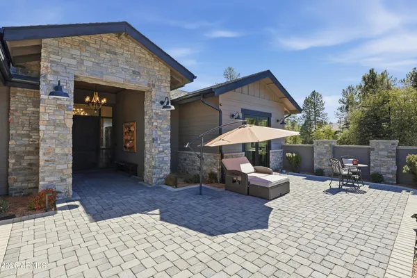 a outdoor space with a patio