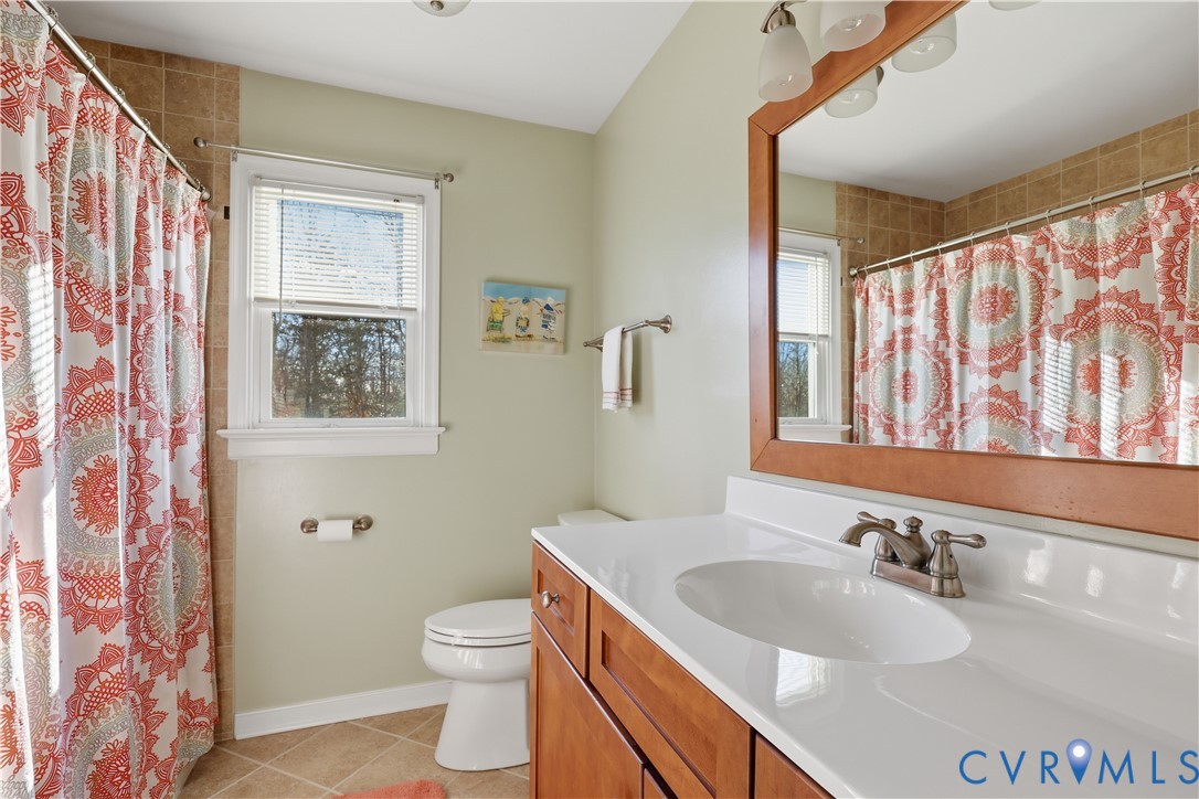 2326 Mill Road Powhatan, VA 23139 - Photo 31 of 50 a bathroom with a sink a toilet and a mirror