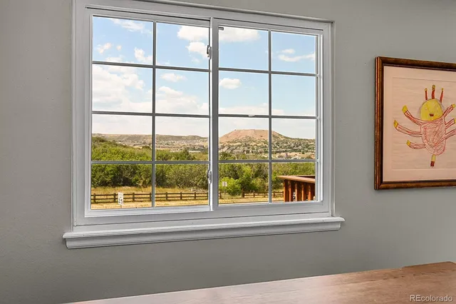 a view of a window in a room