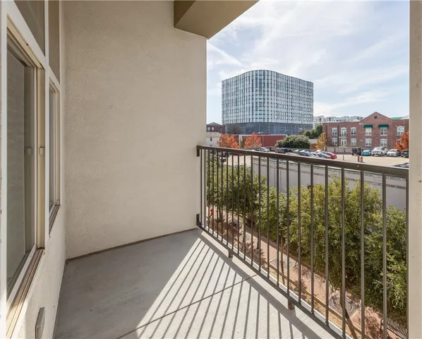 a view of balcony with city view