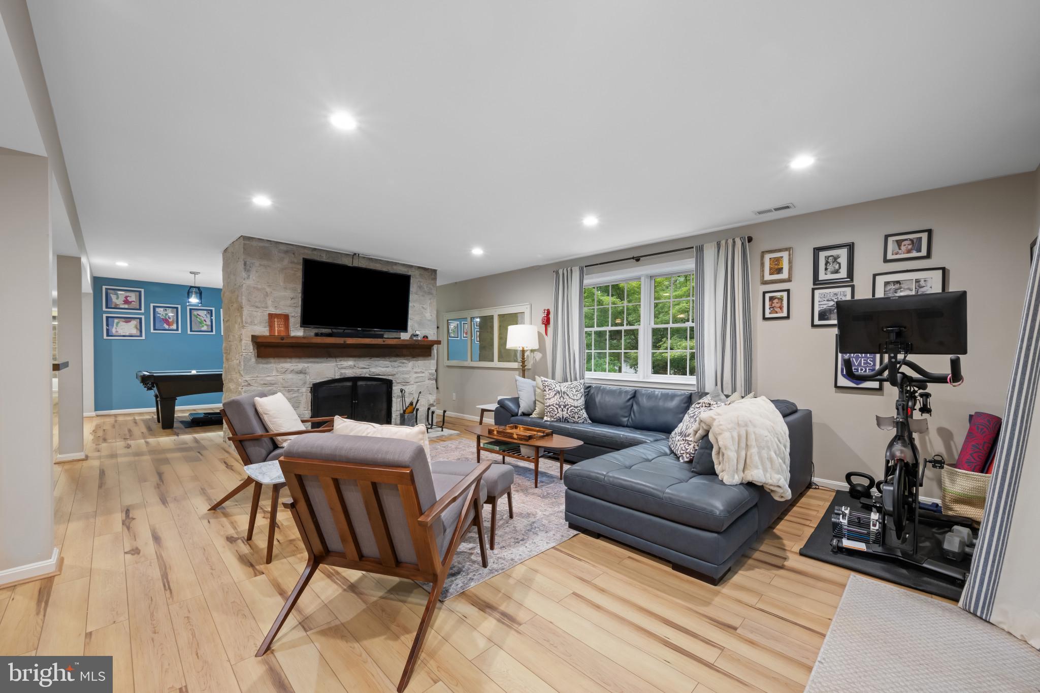 901 Navy Road Baltimore, MD 21204 - Photo 26 of 40 a living room with furniture a flat screen tv and a window