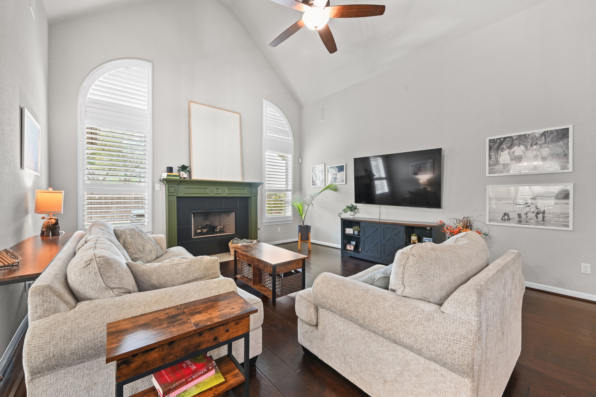 194 Treehaven Court Buda, TX 78610 - Photo 3 of 37 a living room with furniture and a flat screen tv