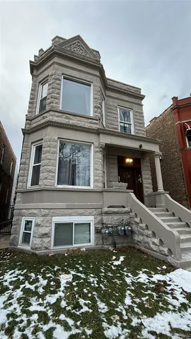 a front view of a house