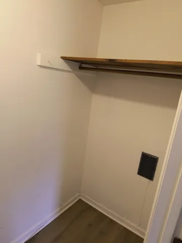 a view of a yard with trees