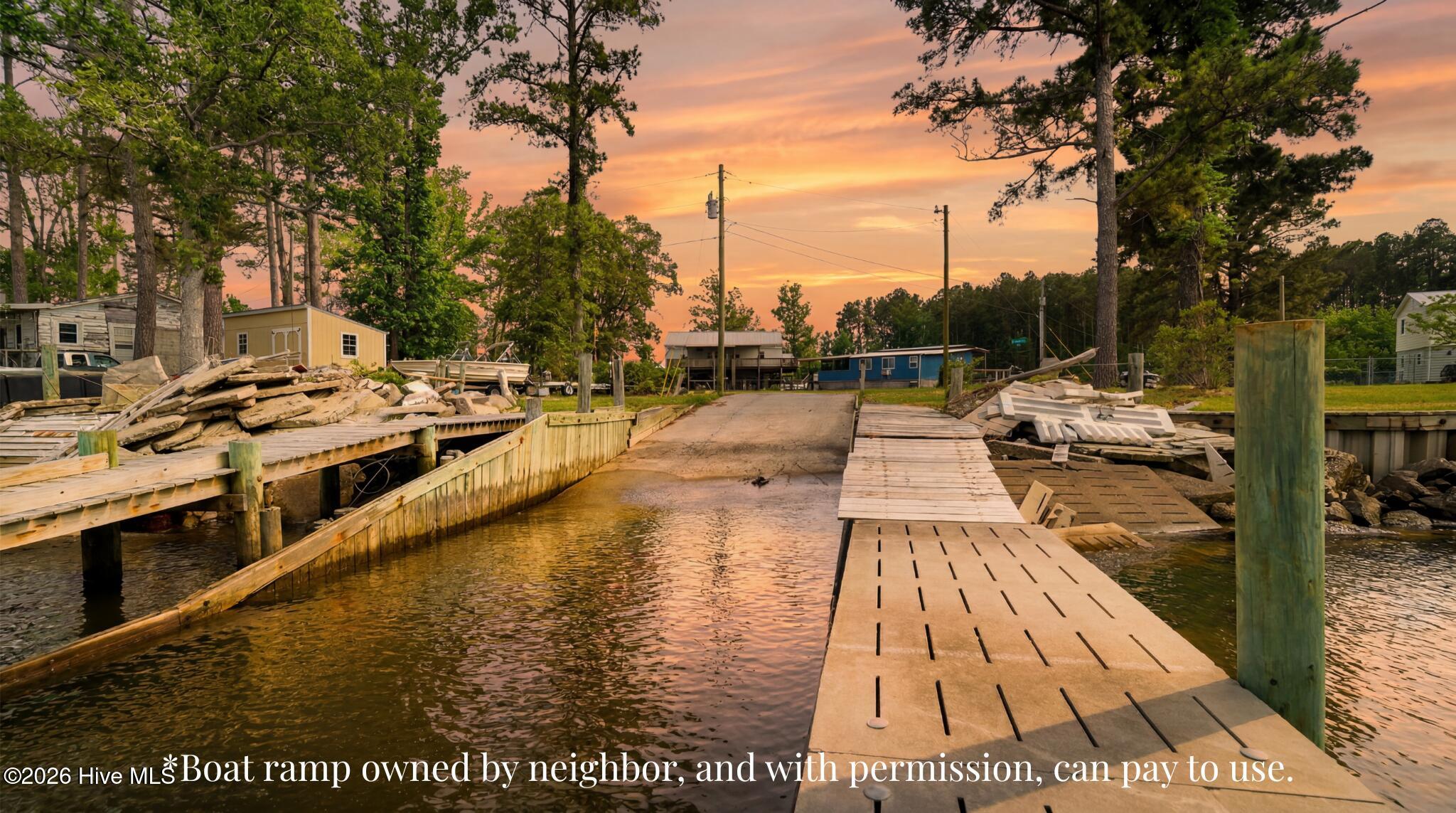 192 Water Street Aurora, NC 27806 - Photo 25 of 26 boatramp owned by neighbor , and with pe