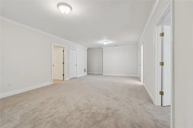 a view of an empty room