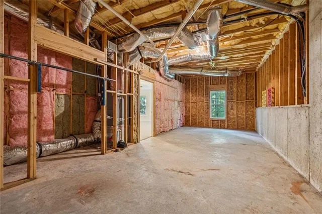 a view of under construction room and staircase