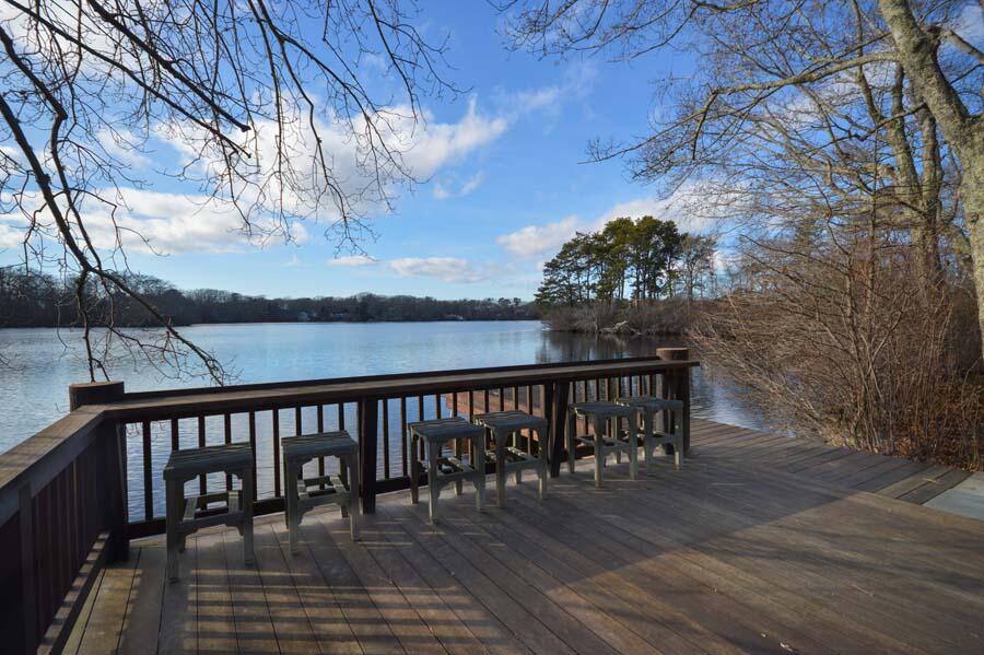 351 Huckins Neck Road Centerville, MA 02632 - Photo 44 of 55 a view of wooden deck and outdoor seating