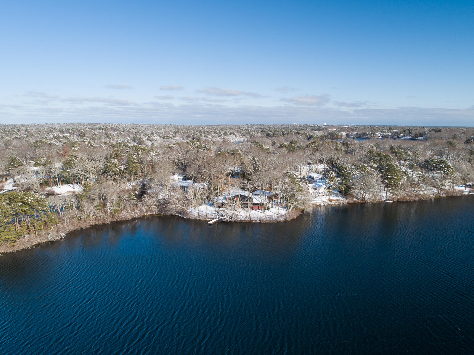 351 Huckins Neck Road Centerville, MA 02632 - Photo 8 of 55 an aerial view of ocean and residential houses with outdoor space
